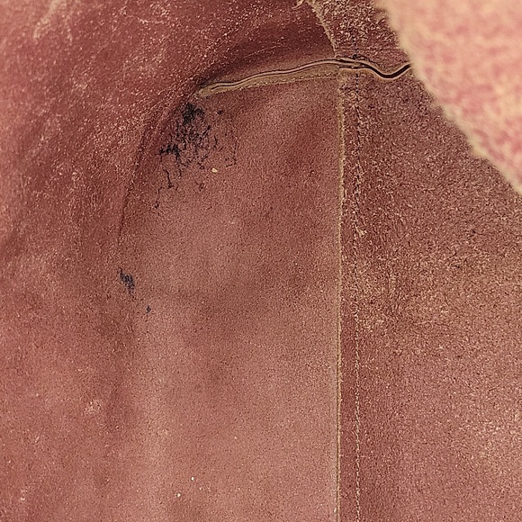 Large J.Crew Burgundy Striped Leather Tote Bag - Picture 14 of 14